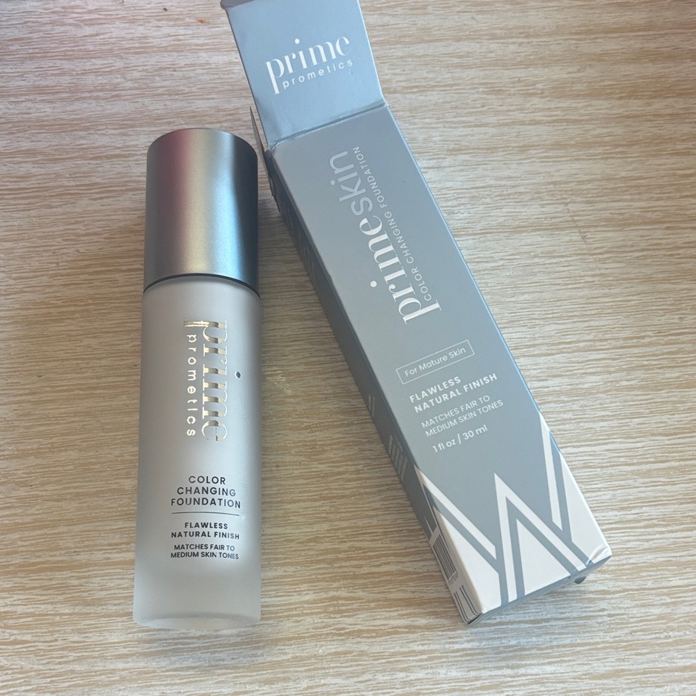 Primeskin color changing foundation fair/medium new